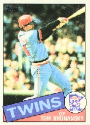 1985 Topps Baseball Cards      122     Tom Brunansky